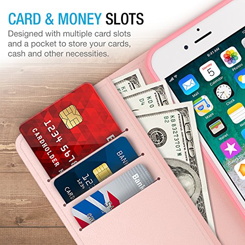 image for Maxboost iPhone 8 Plus Wallet Case [Folio Style] [Stand Feature] mWall