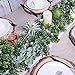 Supla Boxwood Garland Artificial Greenery Garland Wedding Garland Jungle Woodland Faux Leaf Hanging Greens 6.6' Long for Holiday Wedding Greenery Backdrop Table Centerpiece Indoor Outdoor Décor