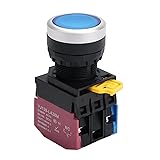 APIELE 22mm Momentary Push Button Switch Metal Head