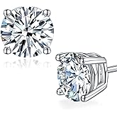 Moissanite Stud Earrings for Women,Sterling Silver 925 Earrings Jewelry Engagement Gifts for Women Men