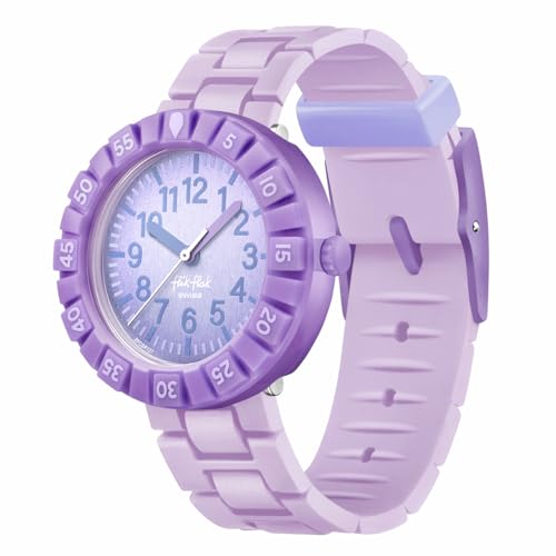 Flik Flak Girl Kids Watch Biosourced Quartz Waterproof Lavendology