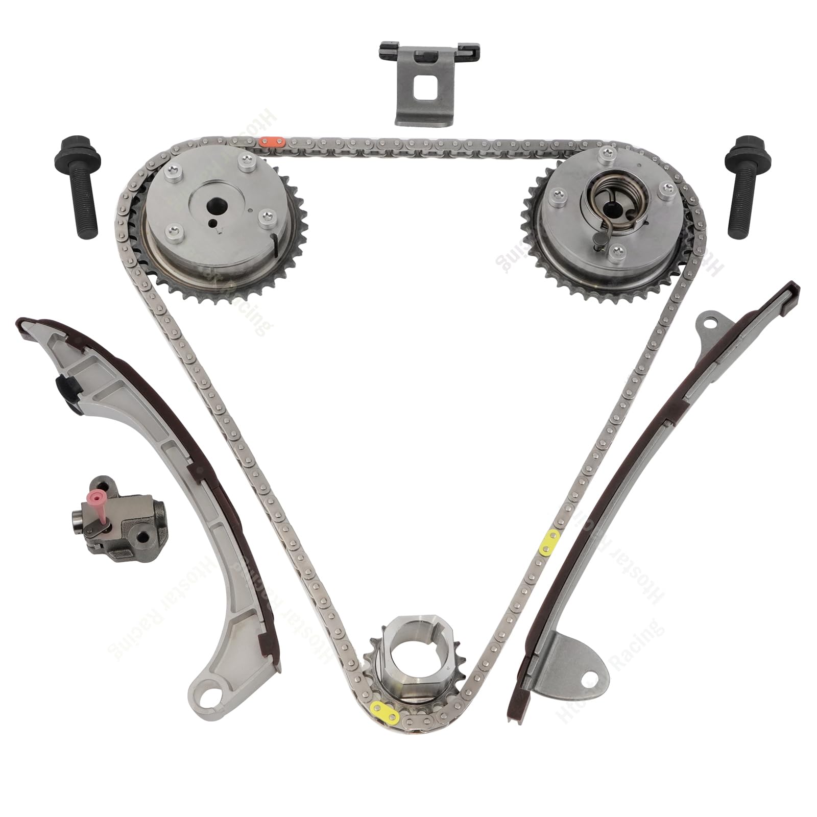 Photo 1 of Engine Timing Chain Kit 2009-2012 Compatible with Toyota Camry Highlander RAV4 Sienna Venza Scion tC 2.5 2.7 L4 1AR-FE 2AR-FE Replace 13050-0V010 13070-0V010 13506-0V010 13540-36010 13521-0V010