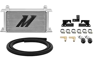 Mishimoto MMTC-WRA-07 Transmission Cooler Compatible With Jeep Wrangler JK 2007-2017 Silver