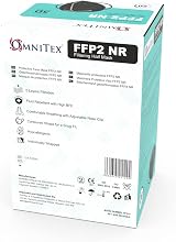Omnitex FFP2 Black Face Masks Box 20 Individually Wrapped 5-Layer EN149 CE view 6