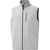 M MAELREG Mens Vests Outerwear Windproof Lightweight Softshell Vests Zip Pockets Sports Sleeveless Jacket Golf Vests for Men