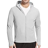 Tesuwel Men's UPF 50+ Sun Protection Shirts Cooling SPF Hoodie Jacket Pocket Long Sleeve UV Clothing for Fishing Hiking
