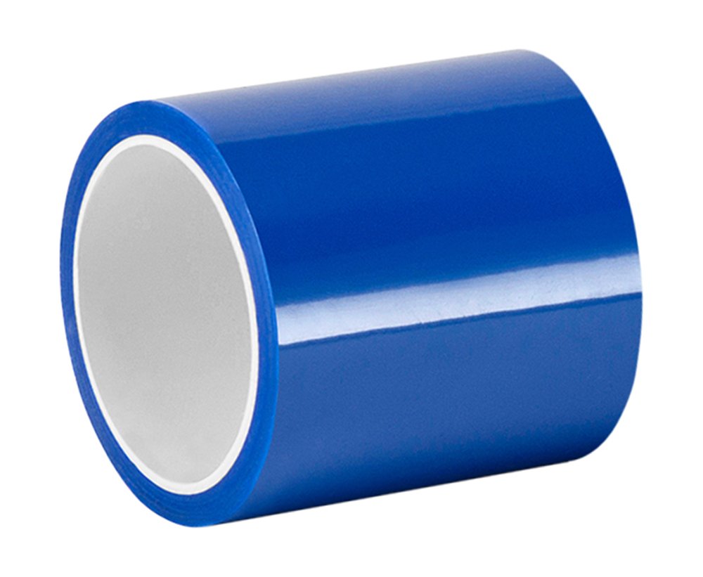 TapeCase 2-10-8905 Blue Polyester/Silicone Adhesive Tape Converted from 3M 8905, 400 degrees F, 10" Length, 2" Width