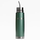 Mate Listo Autocebante Travel Cup - 500ml Stainless Steel Yerba Mate Thermos with Bombilla (Hammer Green)