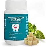 Remineralizing Gum with Hydroxyapatite - Sugar-Free Enamel Repair & Fresh Breath, Natural Oral Care with Xylitol