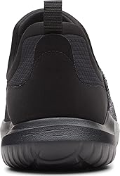 Clarks Women's Nova Way Sneaker, Black/Black, 12