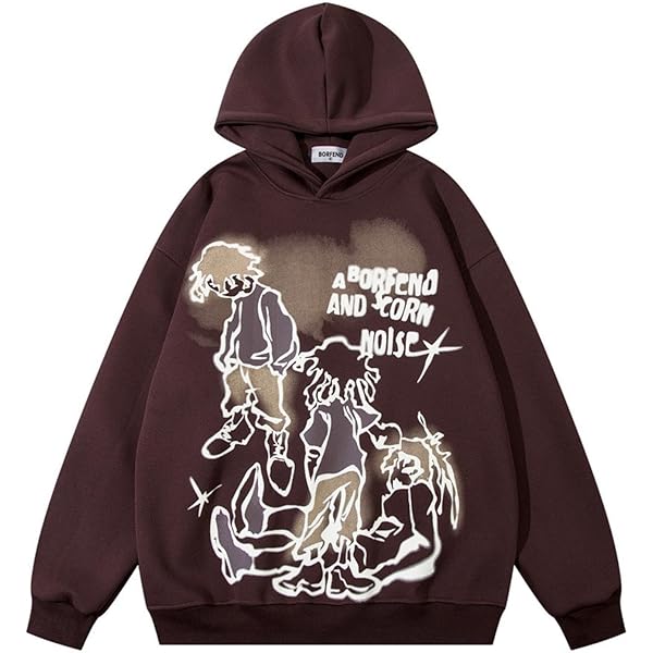 POOPMOOM Y2k Hoodie Oversized Sweatshirt Men Women Grunge