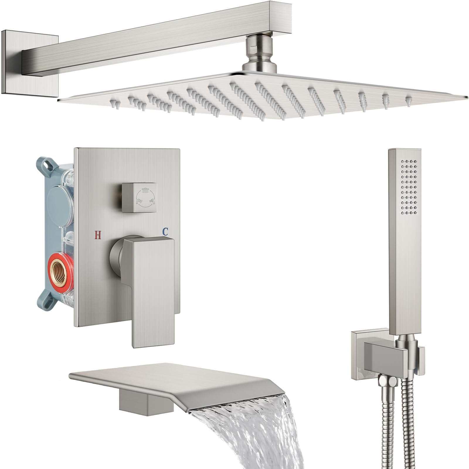 Midanya Rain Shower System Tub Shower Faucet Set