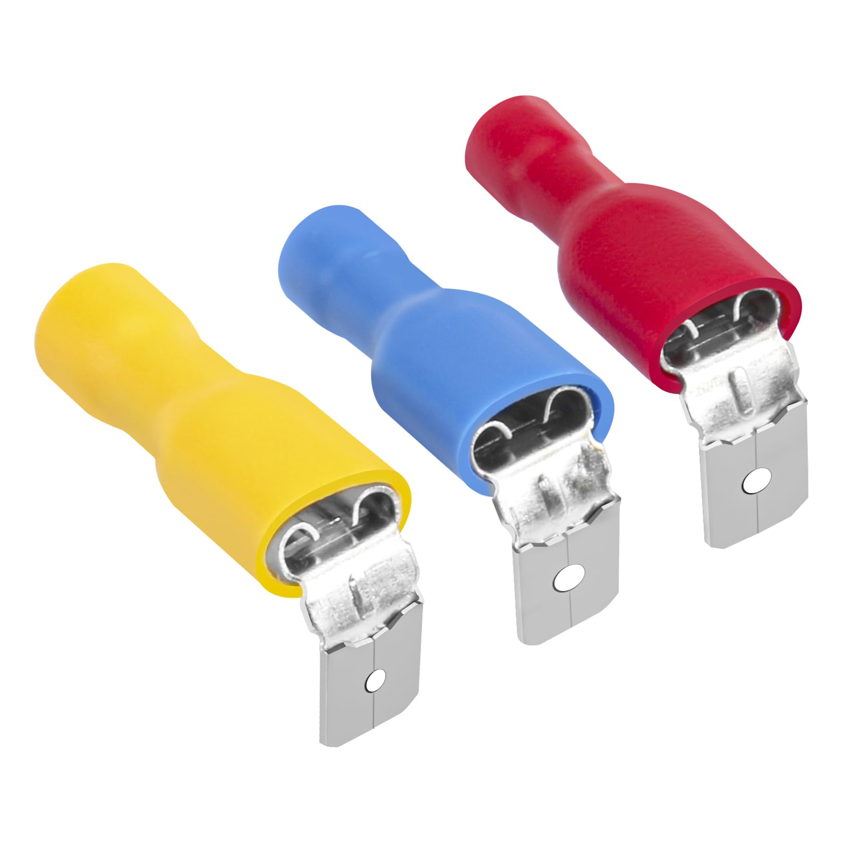 Heschen piggyback spade crimp terminal connector 0.5-6.0mm² 22-10 awg 100 pcs