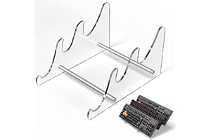 YIMAGUJRX RUNJRX Keyboard Stands 3-Tier, Mechanical Keyboard Acrylic Display Stand, Transparent Acrylic Keyboard Stand, Holder Stand for Gaming Keyboards(1Pcs)