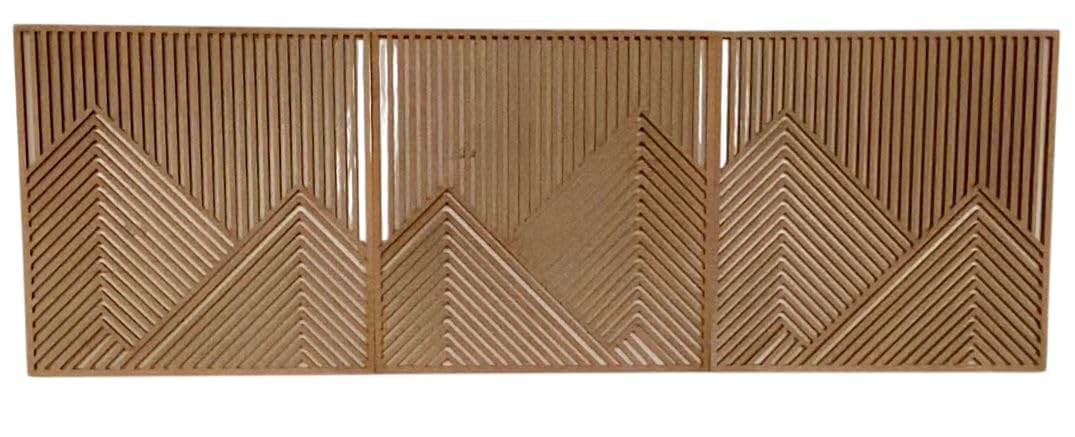 IMADE Set Of 3 Modern Geometric Metal Wall Art 40x40 Cm, Minimalist Wall Decor for Contemporary Interiors, Handcrafted Metal Sculpture with Unique Design