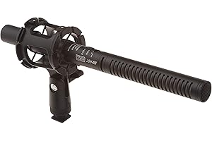 VidPro XM-55 13-Piece Professional Video & Broadcast Unidirectional Condenser Shotgun Microphone Kit - Complete Set Includes 2 Mounts Adapters Cables and More Perfect for Indoor and Outdoor Recording