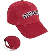 Desert Cactus University of South Carolina Baseball Hat Gamecocks USC Brimmed Embroirderd Hats Cap Adjustable Cloth Strap Adult (Style D1) Red