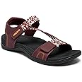 MEGNYA Comfortable Hiking Sandals for Womens, Classic Sport Walking Sandals with Adjustable Straps, Casual Summer Athletic Sandals for Trekking, Camping, Trip