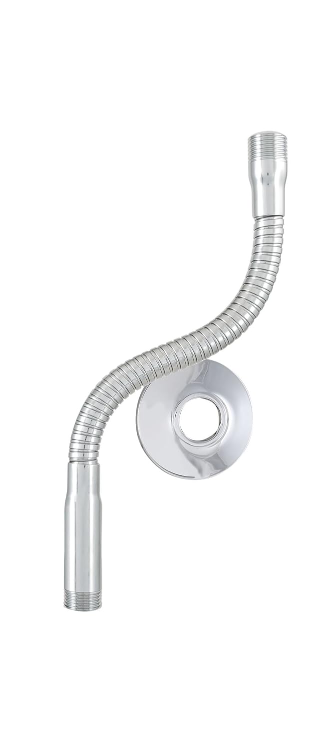 LDR 520 2480CP Flexible Shower Arm With Flange Chrome Finish eBay