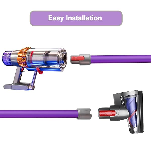 QYGBA REPLACEMENT WAND TUBE FOR DYSON STICK V15 V11 V10 V8 V7 VACUUM PARTS, EXTENSION VACUUM REPLACEMENT PARTS, 28.7 IN (PURPLE)