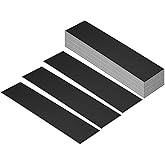 PATIKIL 8"x2" Blank Name Plates, 20 Pack Custom Engraved Name Plate Rectangle Laser Engraving Blanks for Personalized Nameplates Office Desk DIY Painting Supplies, Black, White