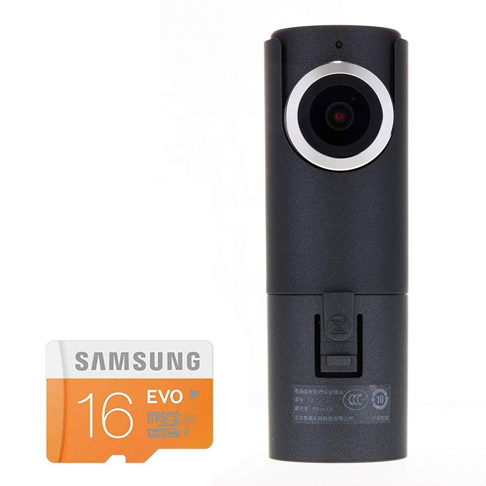 Goluk T2 FHD 1080P 152° WDR Car Dash Cam with G-sensor for Motion Detection, Traffic Accident Disputes, Parking Monitor Loop Recording ,16Gb SD card Included