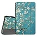 Fintie Slim Shell Case for Samsung Galaxy Tab A 10.1, Super Slim Lightweight Standing Cover with Auto Sleep/Wake Feature for Tab A 10.1 Inch (NO S Pen Version SM-T580/T585/T587) Tablet, Blossom