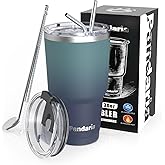 Pandaria 30 oz Tumbler Cup with Lids and Straws, 100% Leak-Proof, Cupholder Friendly Insulated Cup with Straw, Double Wall Powder Coated Stainless Steel Tumbler, Ideal Gift for All Occasions (Boss)