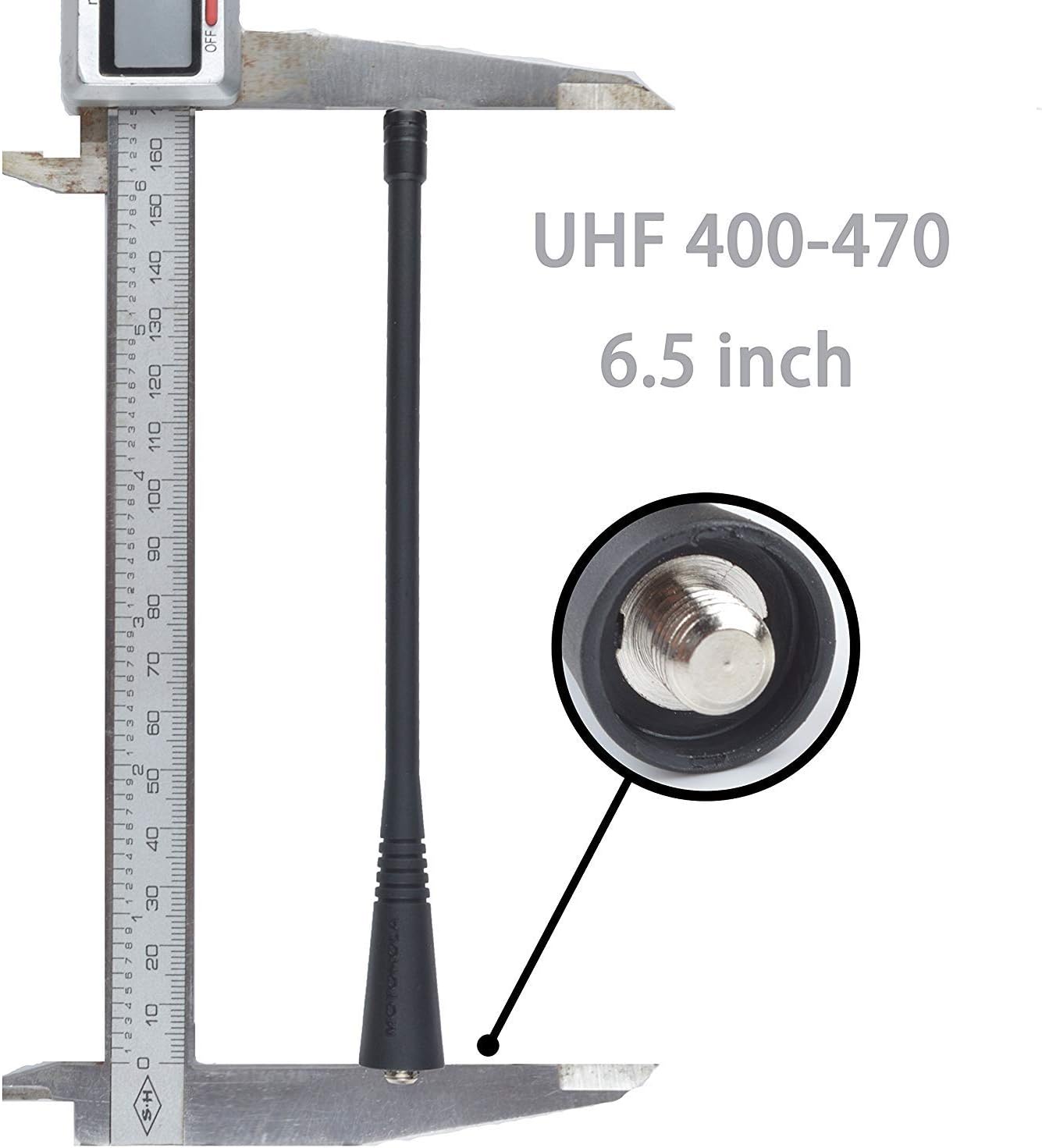 UHF 403-520MHz Whip Antenna PMAE4016 for CP040 CP185 CP200 CP200D CP200XLS GP300 EX500 EX600CT250 PR400 HT750 HT1250 Portable Two-Way Radio (Pack of 5) - Image 3