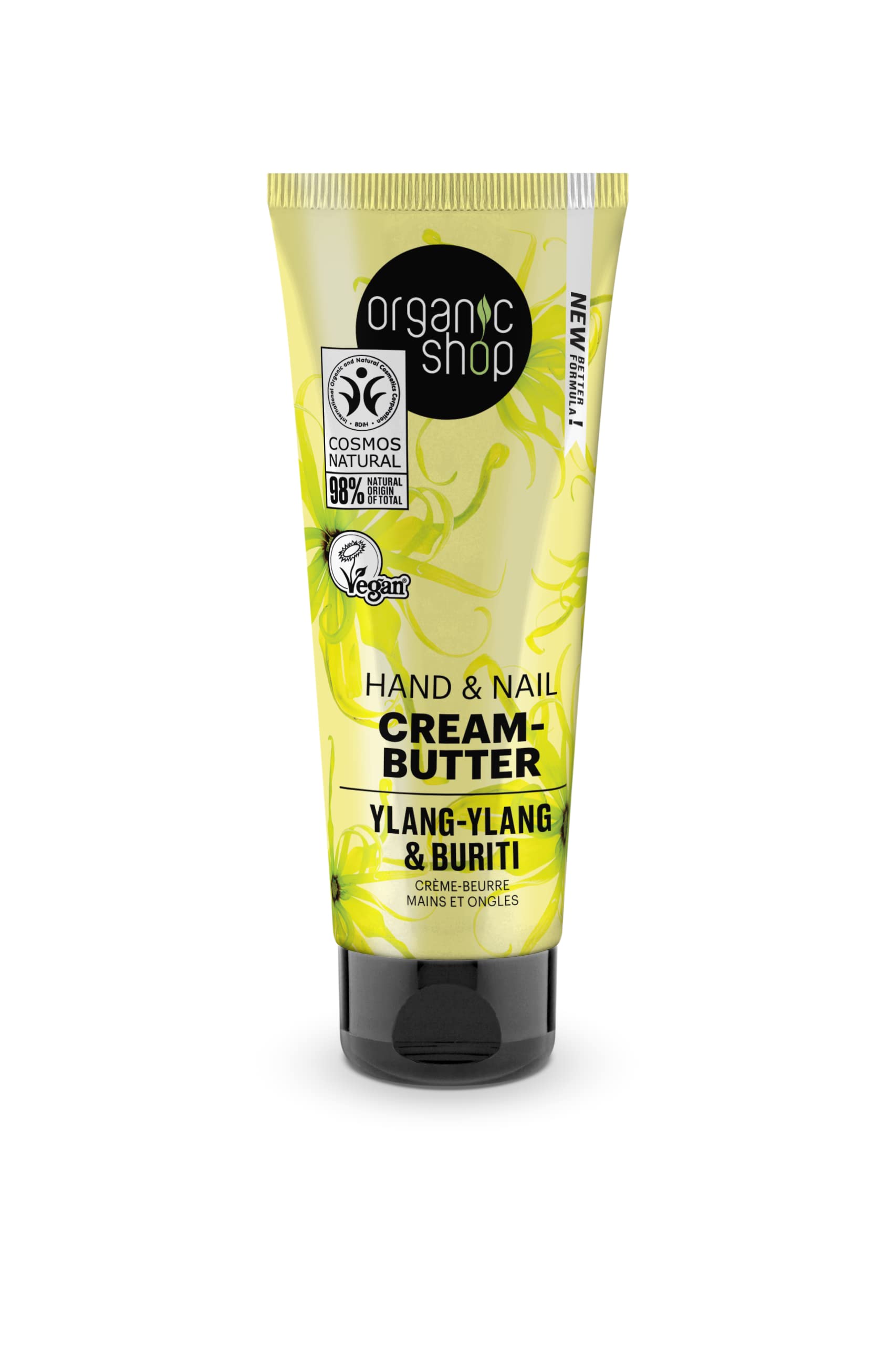 Organic Shop Hand & Nail Cream-Butter Ylang-ylang and Burity, 75 ml