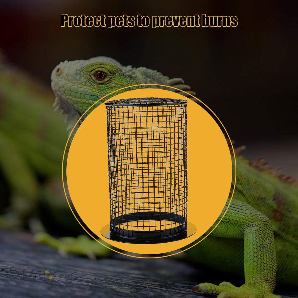 Zerodis Metal Round-Shaped Reptile Heating Bulb Guard Pet Scald Prevention Anti-Scald Lamp Covers Pet Lampshade Mesh Cover with Two Screws for Turtles Chicks Lizard Snake - Image 4