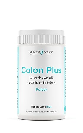 effective nature Colon Plus Pulver - Darmreinigung mit natürlichen Kräutern - 240g
