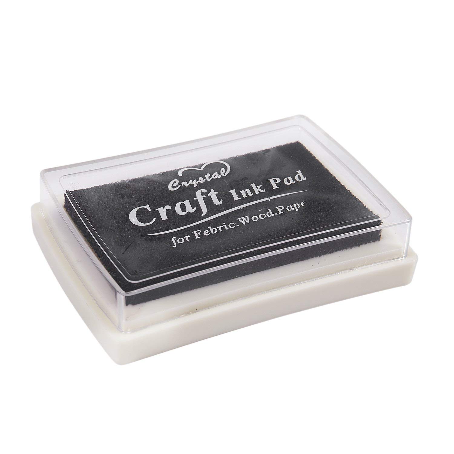 Noblik Black Ink Pad Inkpad Rubber Stamp Finger Print Craft Baby Safe