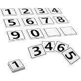 Number Magnets for Whiteboard, Educational Magnetic Number for Classroom (Teacher Supplies Numbers 20 Pieces+2 Backup Blank Magnets, Medium 3x3)
