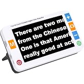 5 Inch Low Vision Aids, Electronic Auto Focus Reading Aid Simplified Buttons Digital Video Magnifier for The Visually Impaired, Low Vision, Color Blindness, Amblyopia