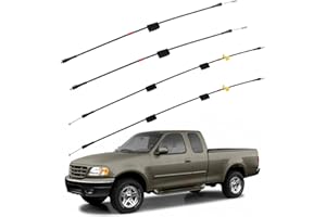 HNeekyr Rear Door Upper & Lower Latch Cables, Compatible with F-150 F-250 Left & Right Back Door Upper & Lower Latch Cables Repair Kit 32.2 Inch & 23.5 Inch