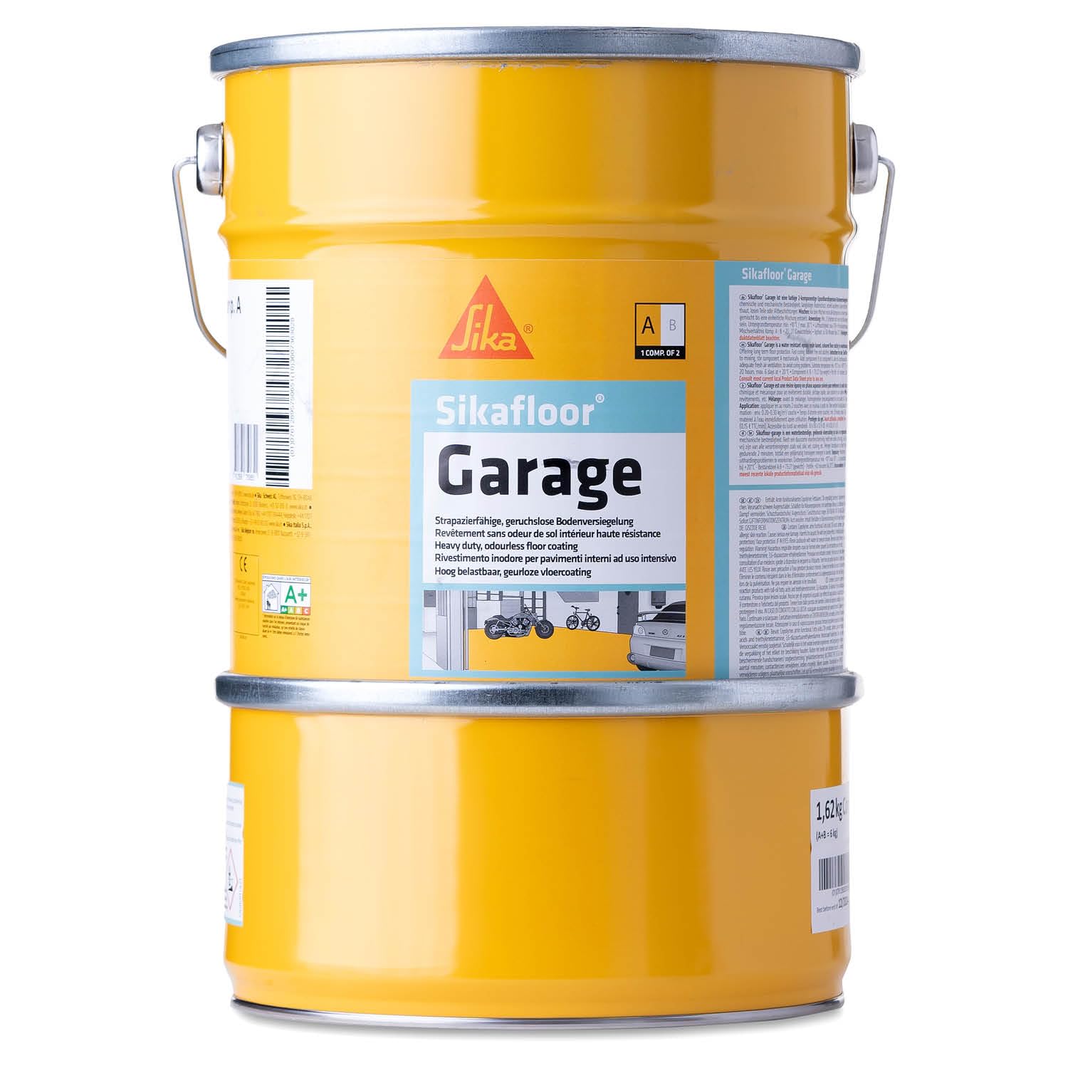 Sika – Epoxidharz Bodenbeschichtung – Sikafloor Garage - Kieselgrau (RAL7032) – Für Garagen, Keller, Hobbyräume – Beständig – 6 kg