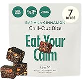 GEM Calm Bite | Supports Calm Mind & Clarity | Magnesium L-Threonate, Golden Chlorella, Lemon Balm | Holistic Non-Habit Forming | Gluten Free, Soy Free, Banana Cinnamon (7 Count)