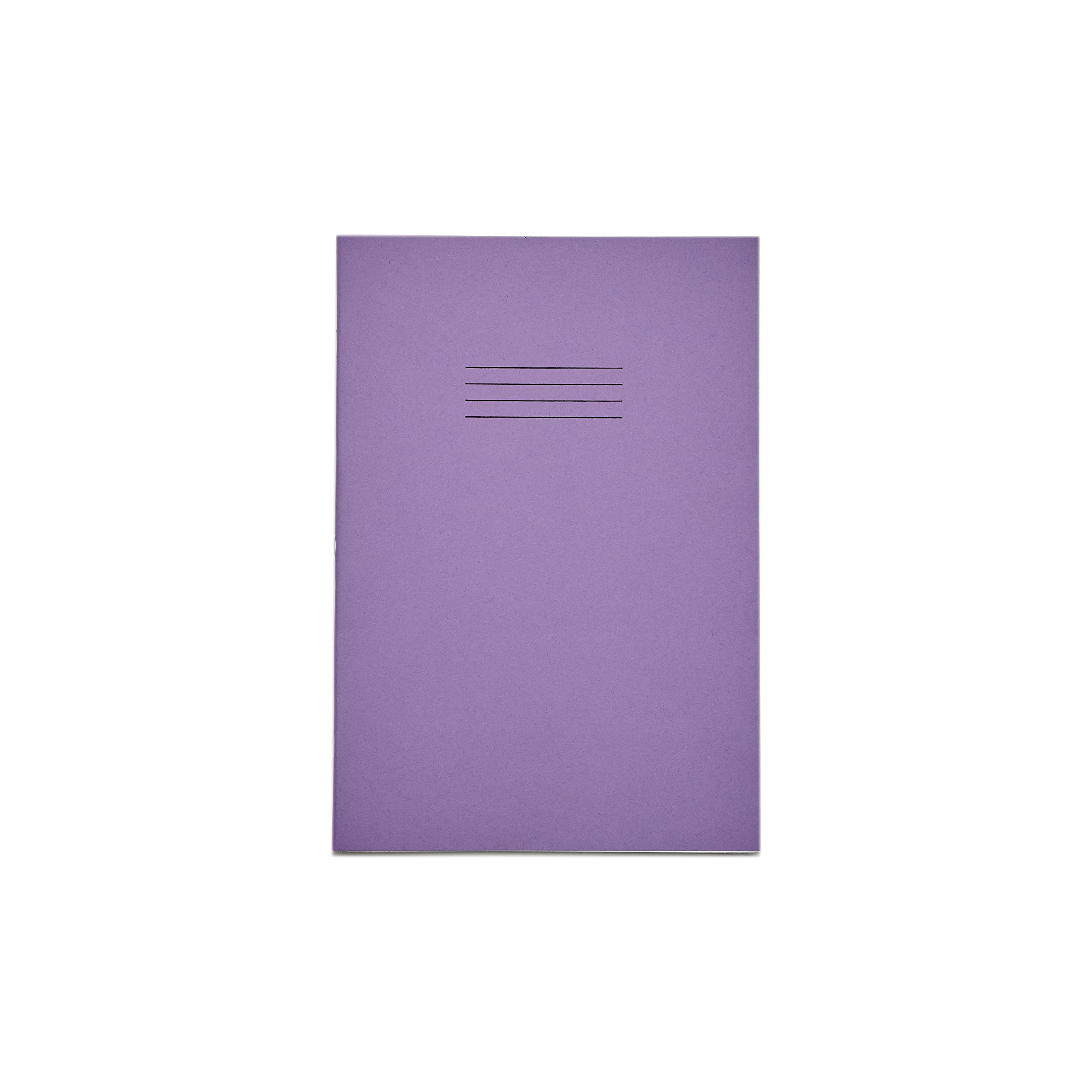 Rhino A4 Exercise Books, 80-Page / 8mm Lined with Margin Paper Notebook, 1-Pack, Office & School Stationery Supplies, Purple — image 1