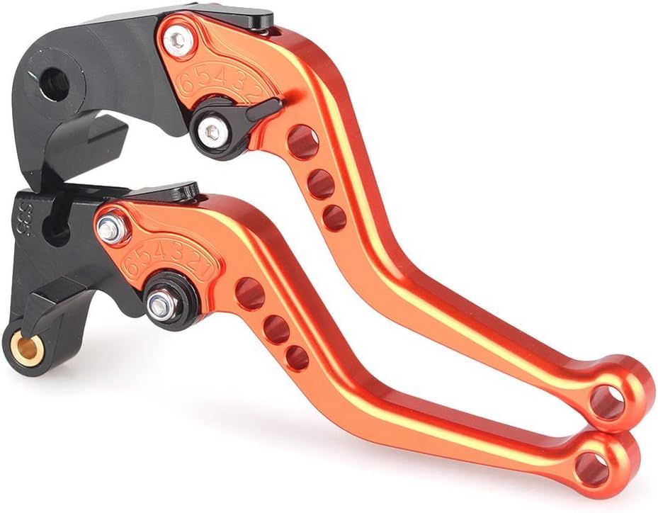Newsmarts Adjustable Short Brake Clutch Levers, Short Brake for Kawasaki Ninja ZX6R/636 2007-2016 - 9 Colors
