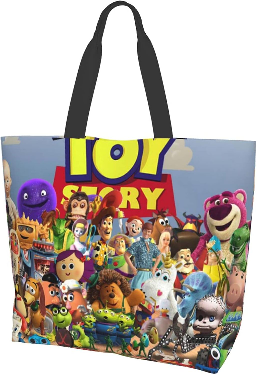 Toy Story Foldable Shopping Bag Portable Reusable Grocery Bags Handy Travel Bags for Household
