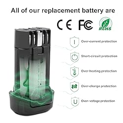 Hanaix 2000mAh 8V Li-ion Battery Replacement for