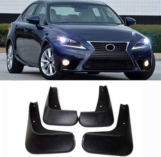 Byolpmkk Set Molded Mud Flaps for Lexus IS IS250 IS350 IS300h 2014 2015