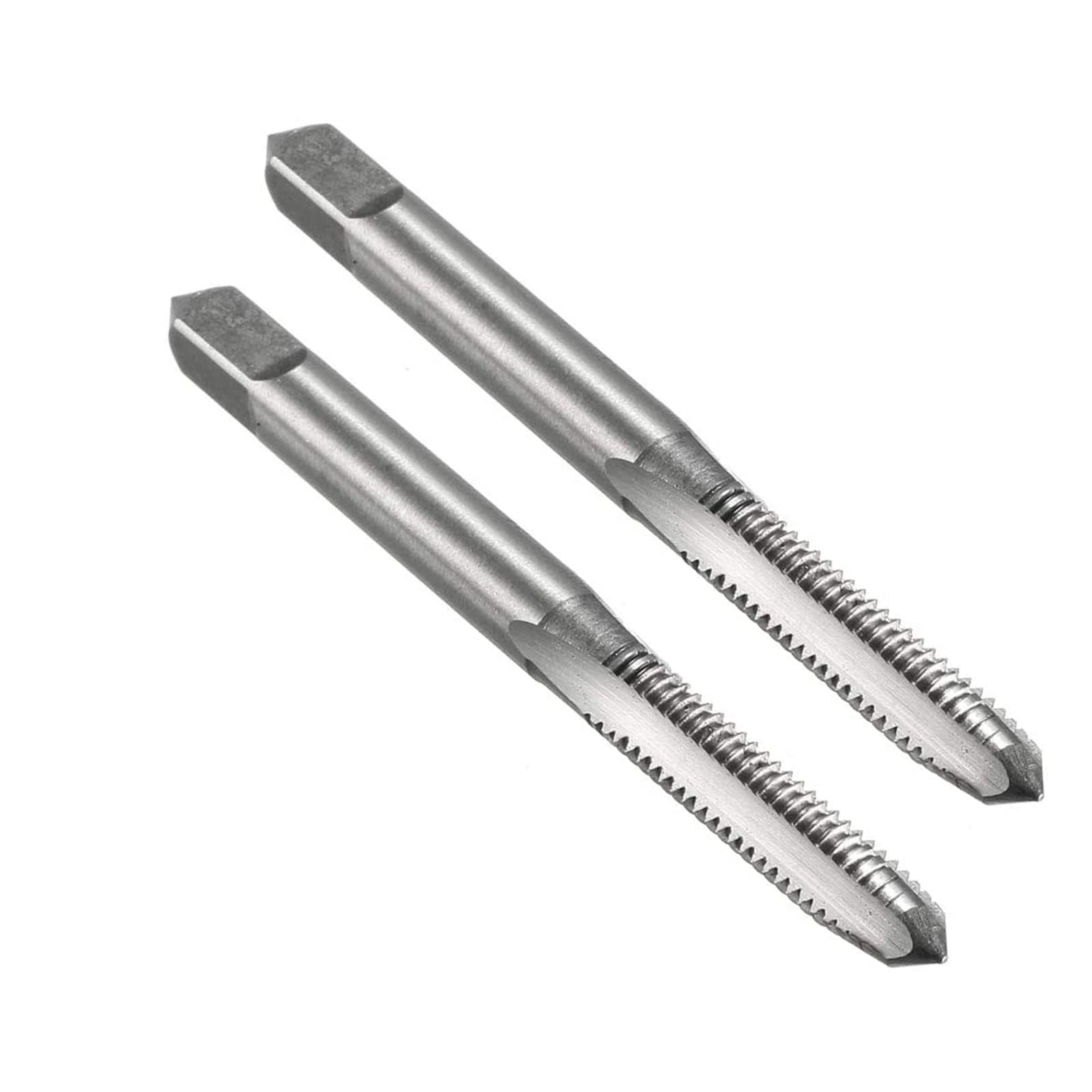 TA-VIGOR 2Pcs M6 x 1mm Metric Machine Tap, HSS 3 Straight Flute Taper Plug Metric Tap, 1mm Pitch Screw Thread Tapping Threading Machinist Repair DIY Tool — image 1