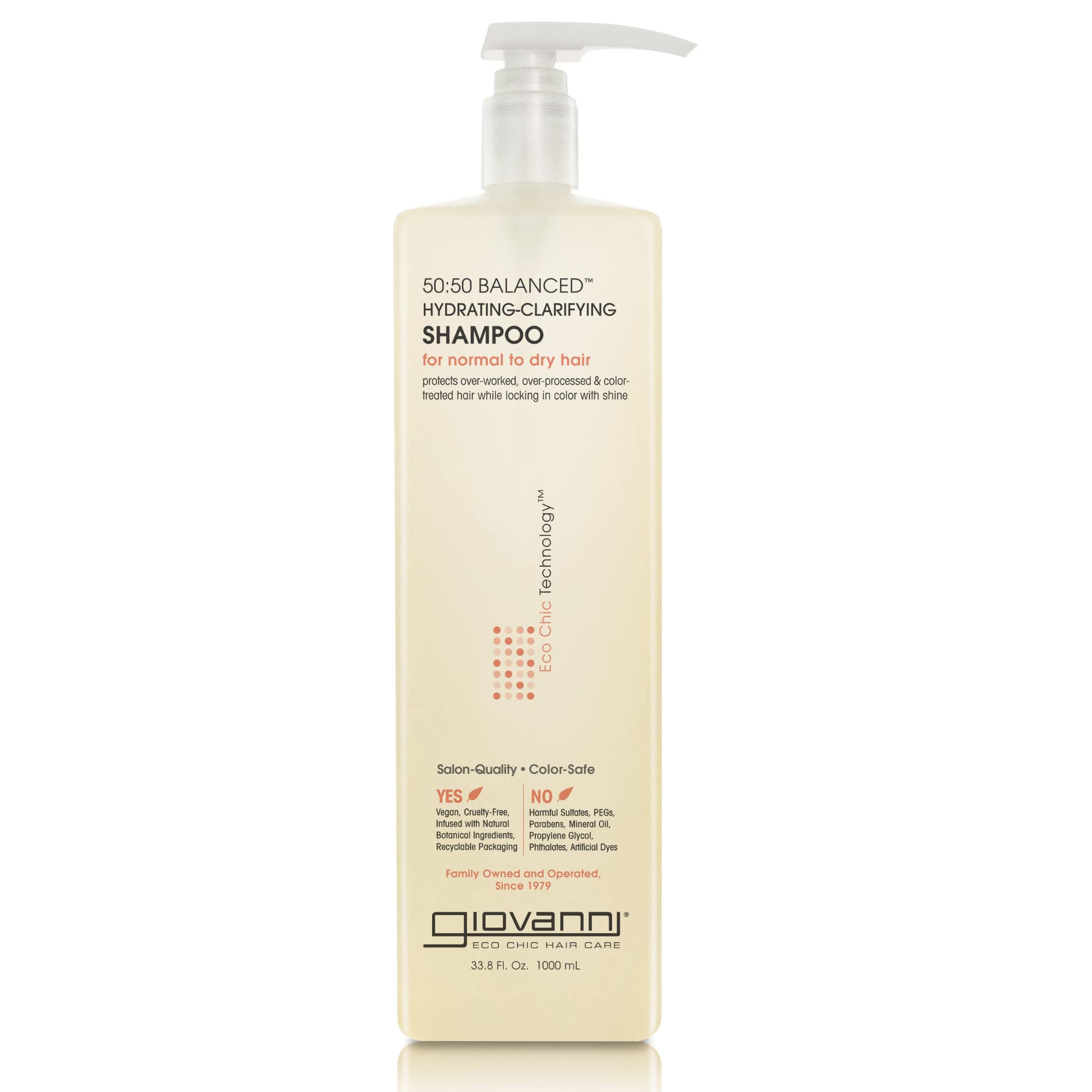 Giovanni 50:50 Balanced Hydrating-Clarifying Shampoo, 1000ml