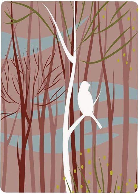 Amazon 壁紙 絵画風ポスター 森林 葉のない枝の鳥の現代芸術的なイラスト冬の木野生動物プリント 多色30x40cm 壁紙ポスター ステッカー 壁紙風景画 壁飾り ウォールステッカー オンライン通販