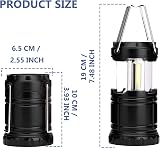 Jsdoin 2 Pack LED Camping Lantern Portable Battery Operated Foldable Hook view 5