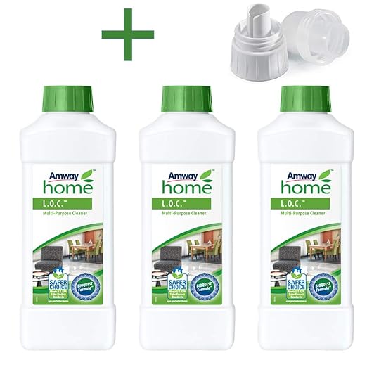 Mehrzweckreiniger L.O.C. 3 x 1 liter + Dosier- und Messkappe AMWAY