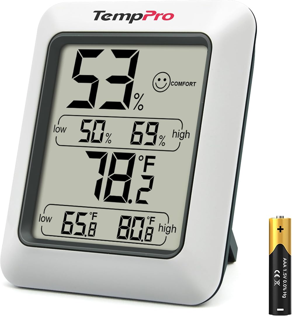 TempPro TP50 Digital Thermo-Hygrometer Indoor Room Thermometer