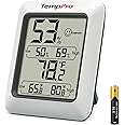 TempPro TP50 Digital Hygrometer Indoor Thermometer with Max/Min Records Room Thermometer and Humidity Monitor with Large LCD 